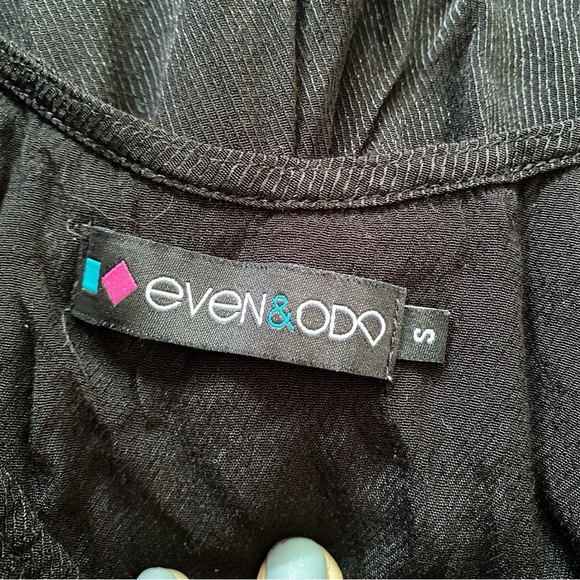 🖤 EVEN & ODD BLACK VISCOSE CAPRI WIDE LEG JUMPSUIT! - Picture 9 of 11